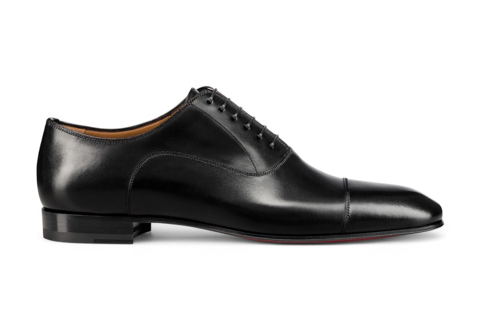 Christian Louboutin Greggo Flat Calf Lace-Up Shoes
